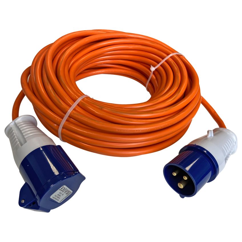 Caravan Mains Extension Cable 25m 2.5mm 16A
