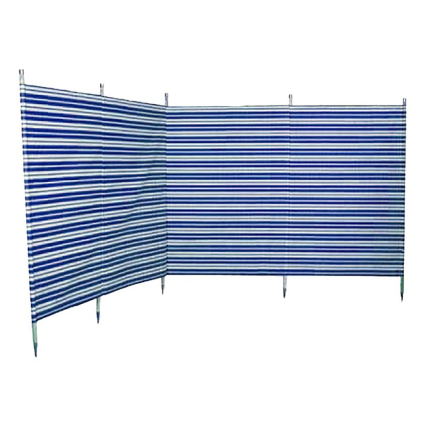 Windbreak 5 pole Navy Stripe 360cm x 130cm
