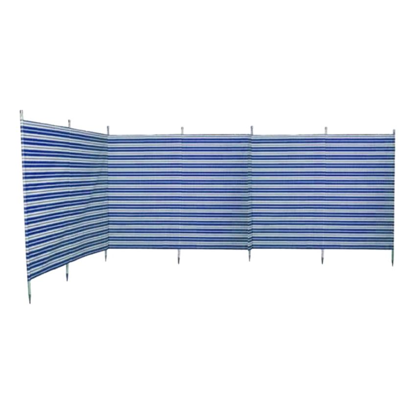 Windbreak 7 Pole Navy Stripe 540cm x 130cm